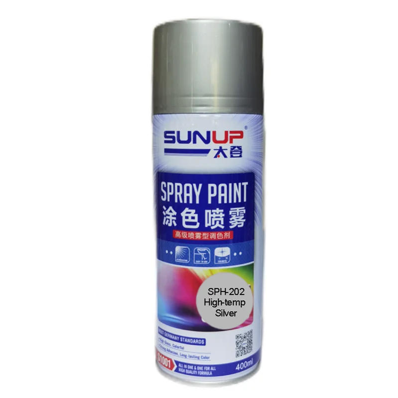 Wholesale black acrylic aerosol high temperature spray paint high temperature furniture car metal spray paint