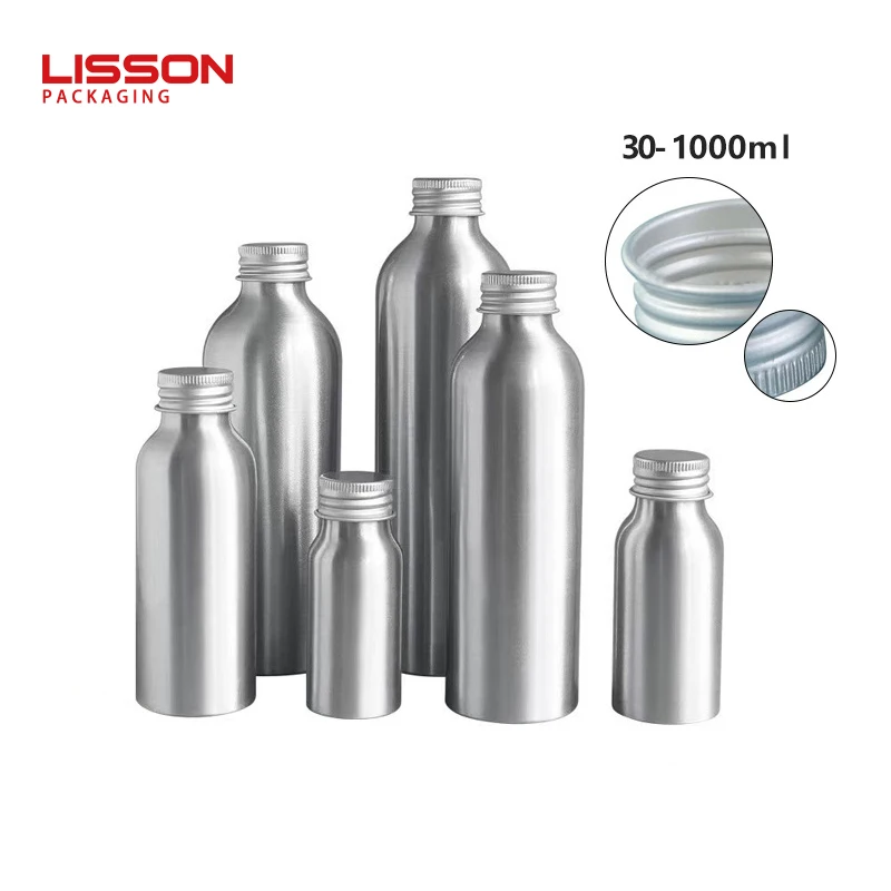 Manufacturer Custom 30Ml 80Ml 100Ml 200Ml 250Ml 500Ml Aluminum Screw Thread Bottle Cap Toner Aluminum Packaging