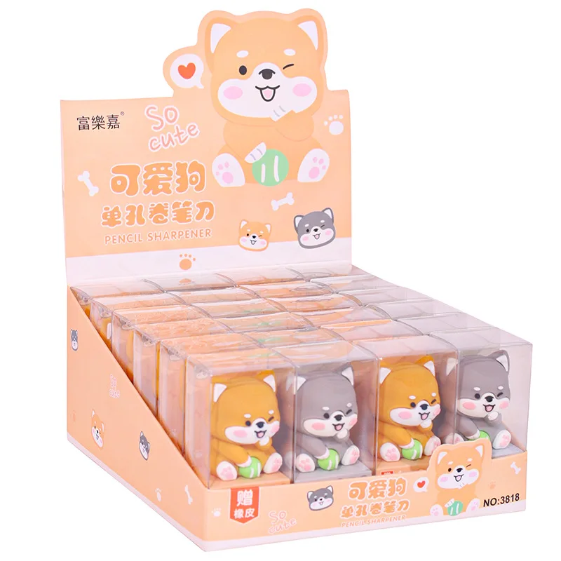 Hot Selling Multicolor School Office Supplies Creative Cartoon Figurine Pencil Sharpener