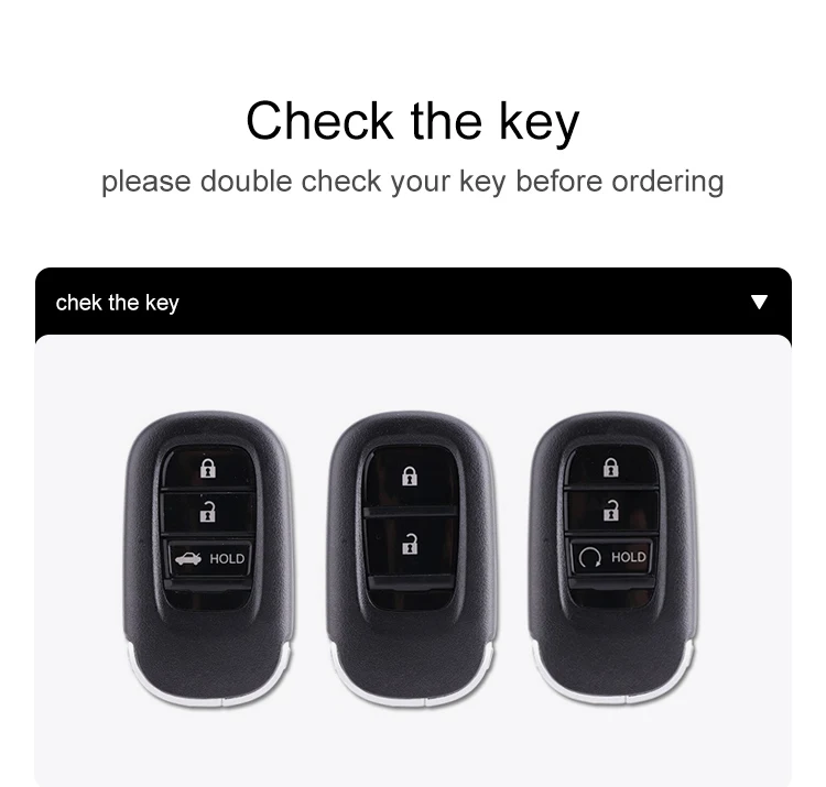 Amazon hot sale Keyless Remote Car Key Outer Shell Cover Case for Honda 11 Civic INTEGRA Accord