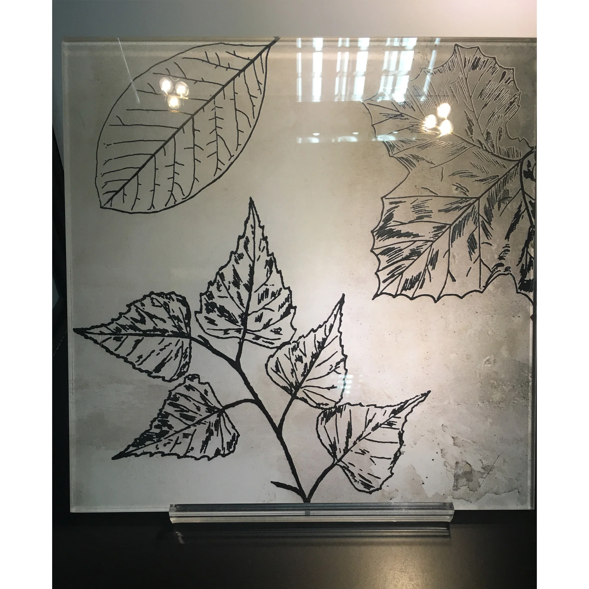 Custom design Platinum Series Printing Decorative Art Glass Tempered Toughened Safety Security Decorative Colored Building Glass