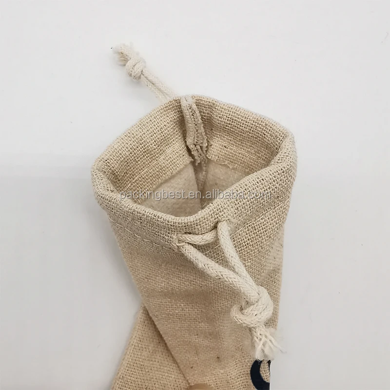 High Quality Jute Organizer Bag Floral Burlap