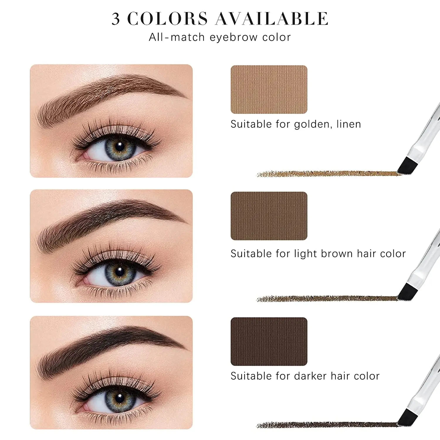 Makeup Eyebrow Waterproof Enhancers Powder Filler Eyebrows Set with Mirror and Brush