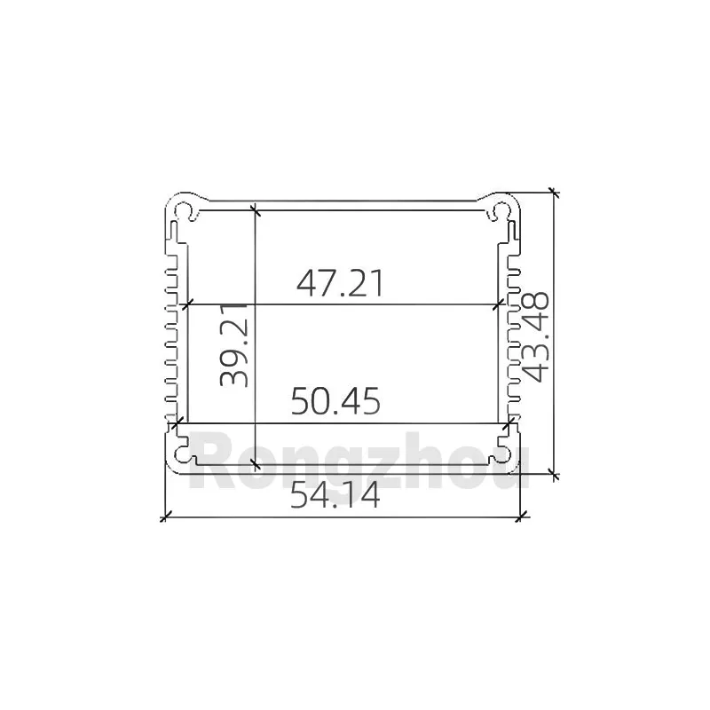 W54xH43mm Best Aluminum Heatsink Case Square For Amplifier Oem