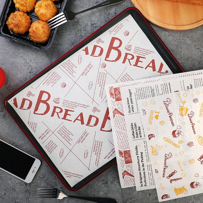 Disposable Oil-Absorbing Square Paper Pad for Chicken Wings and French Fries Food-Grade Oil Paper for Sandwich Baking