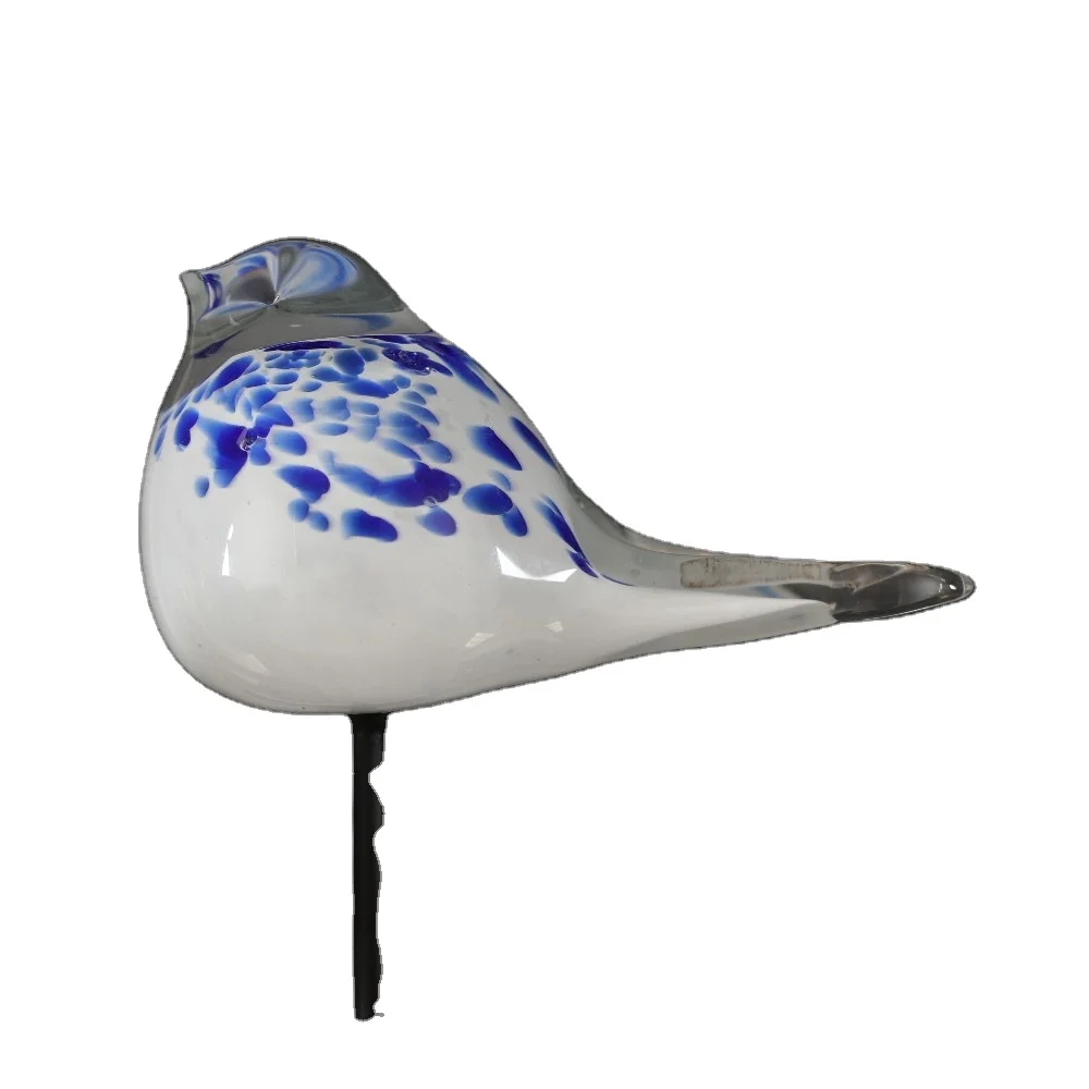 
 Красивая птица из дутого стекла ручной работы, Красивая стеклянная птица  
