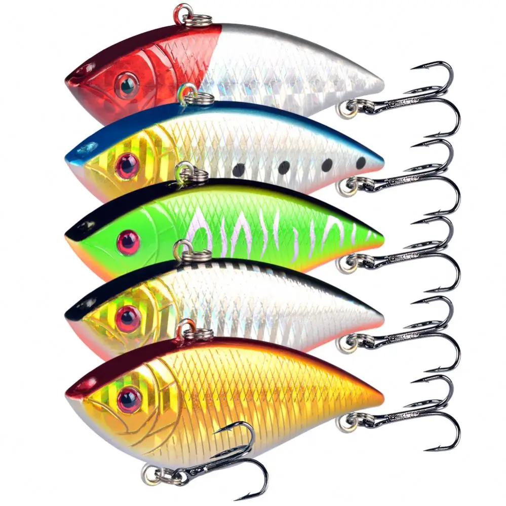 7cm 11g  vib fishing lures hard plastic lure with strong fishing hook fishing VIB lure for bass