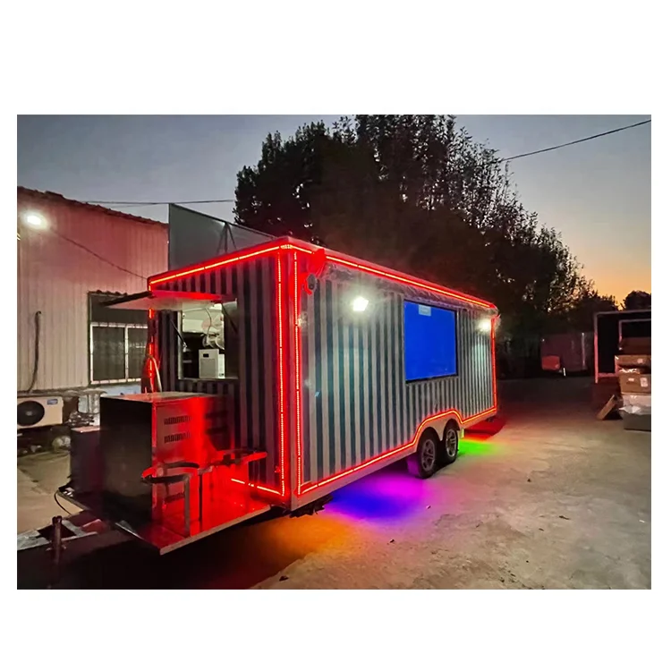 CE Certified Mobile Food Truck Stage Truck Trailer Mobile Clothing Store Trailers Exhibition Trailer For Sale