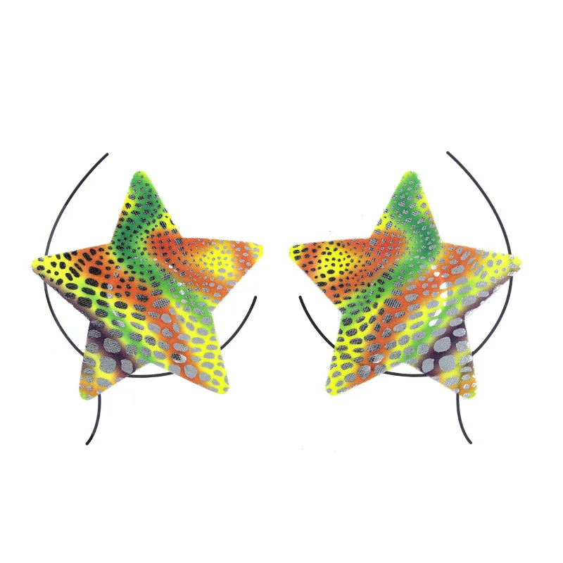 Magic Color Sexy Leopard Print Sexy Nipple Stickers Nipple Stickers Crystal