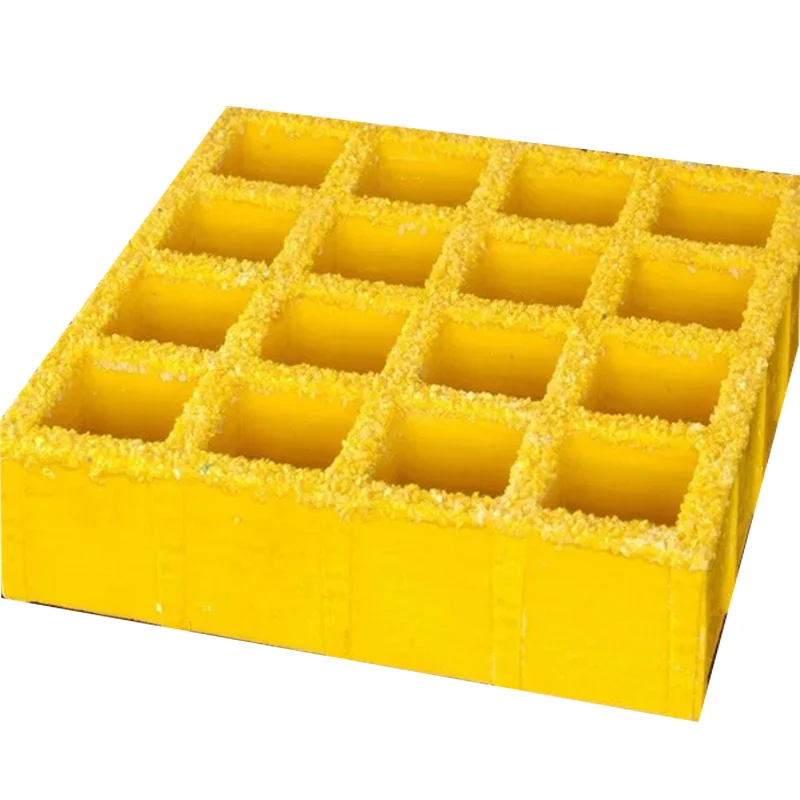 High Quality Extremely Durable Fire Resistant FRP Grating Panel Square Mesh 38*38mm For Building and Industrial Floor
