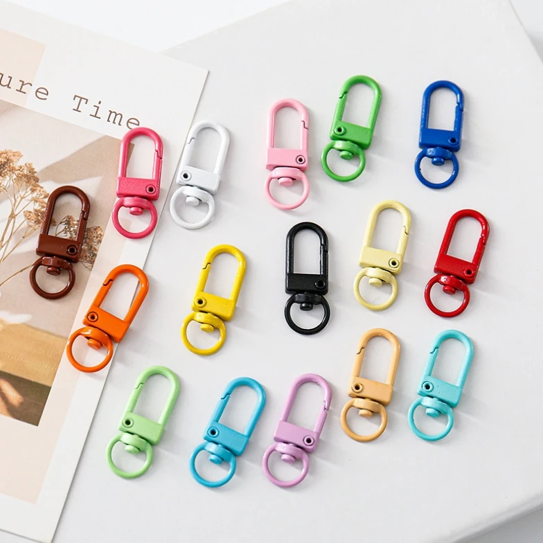 Colorful Lobster Clasp Hooks Metal Plated Clasps For DIY Jewelry Making Dog Keychain Neck alce Bracelet Accessories