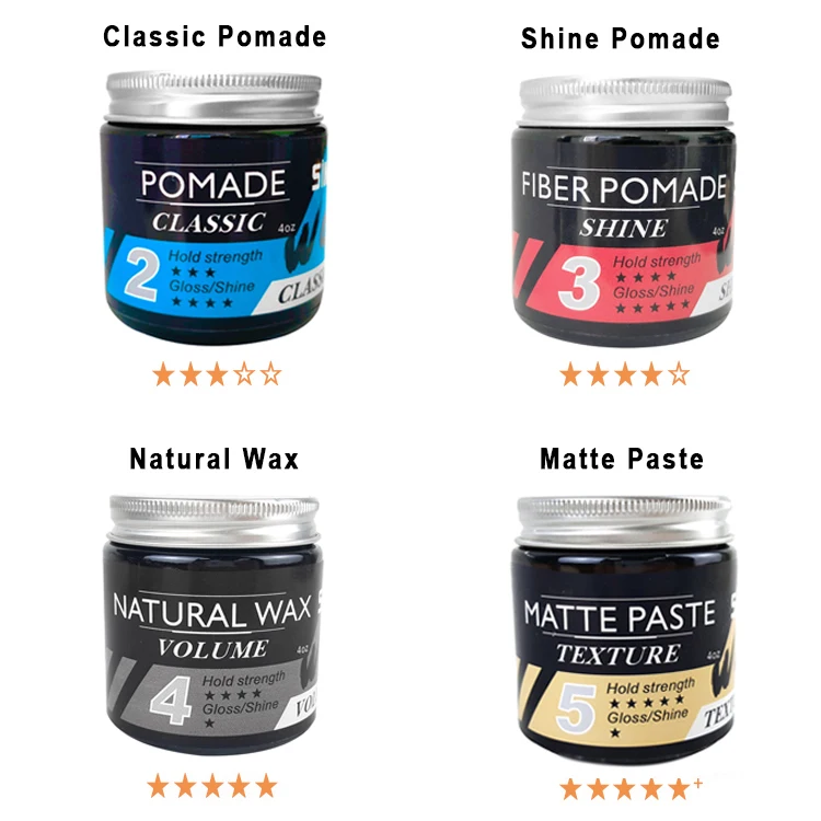 Private Label Argan Oil Hair Pomade Wax Create Your Own Brand Men HairWax