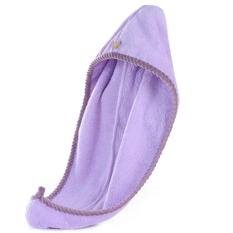 Factory Wholesale Hair Towel Wrap Turban Microfiber Drying Head Towel