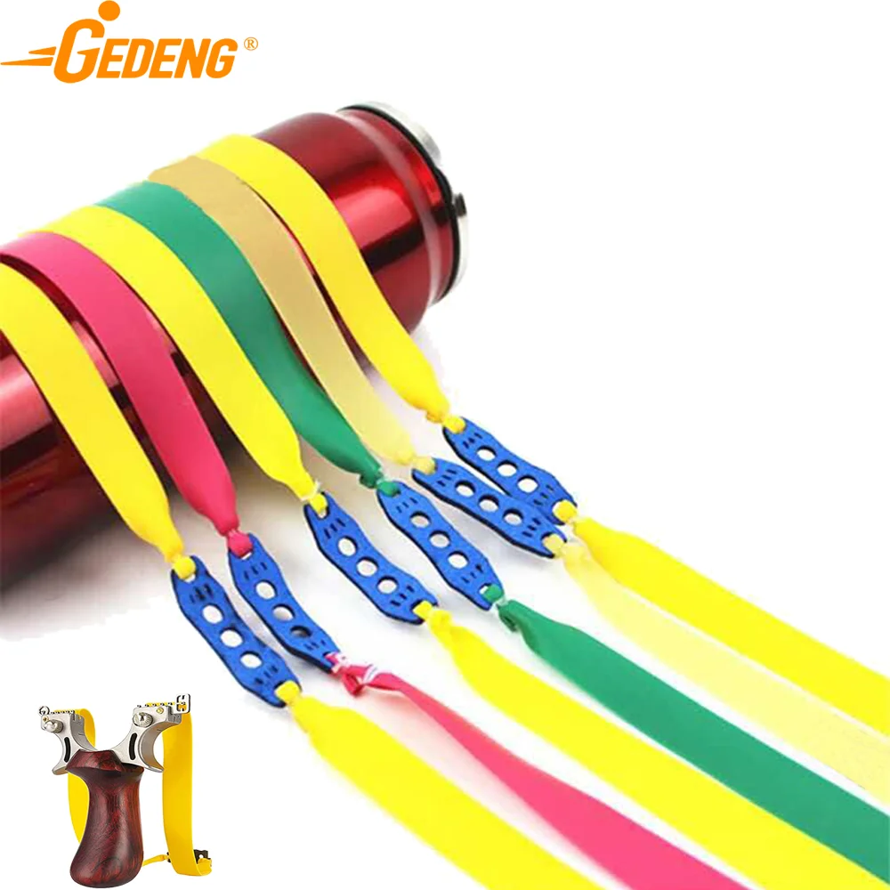 GEDENG slingshot tube band flat rubber powerful for slingshot banding steel bench press