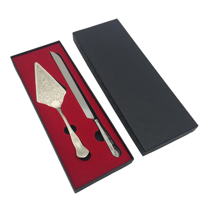 Wedding Cake Knife and Server Set - Premium, Beautifully Engraved Cutting Set - Elegant Keepsake for Newlyweds