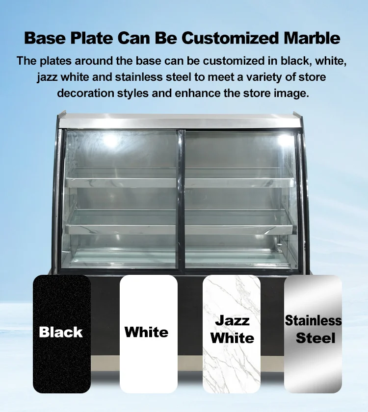 Glass Door cake fridge display Bakery Display Showcase chocolate refrigerator