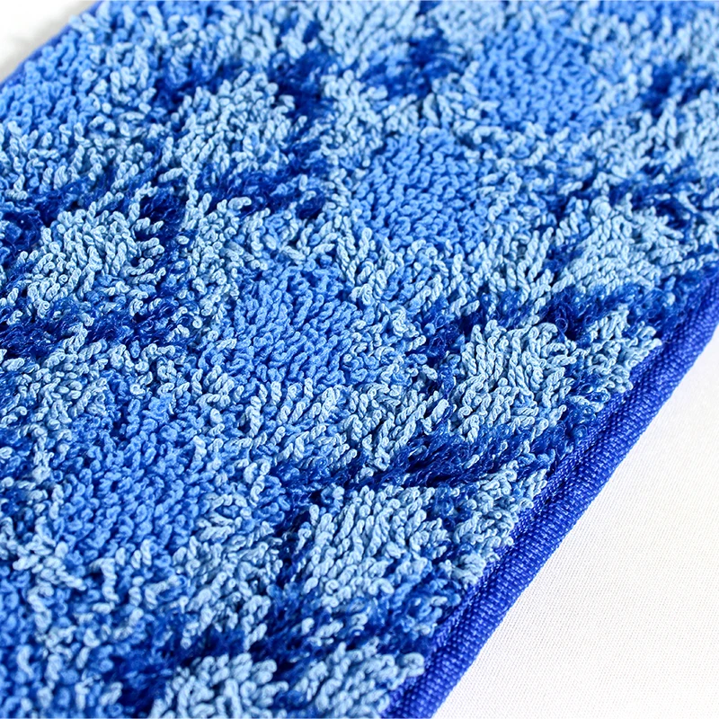 Custom industrial commercial medium trapezoidal microfiber flat mop pad replacement head wet mops Refill Heads