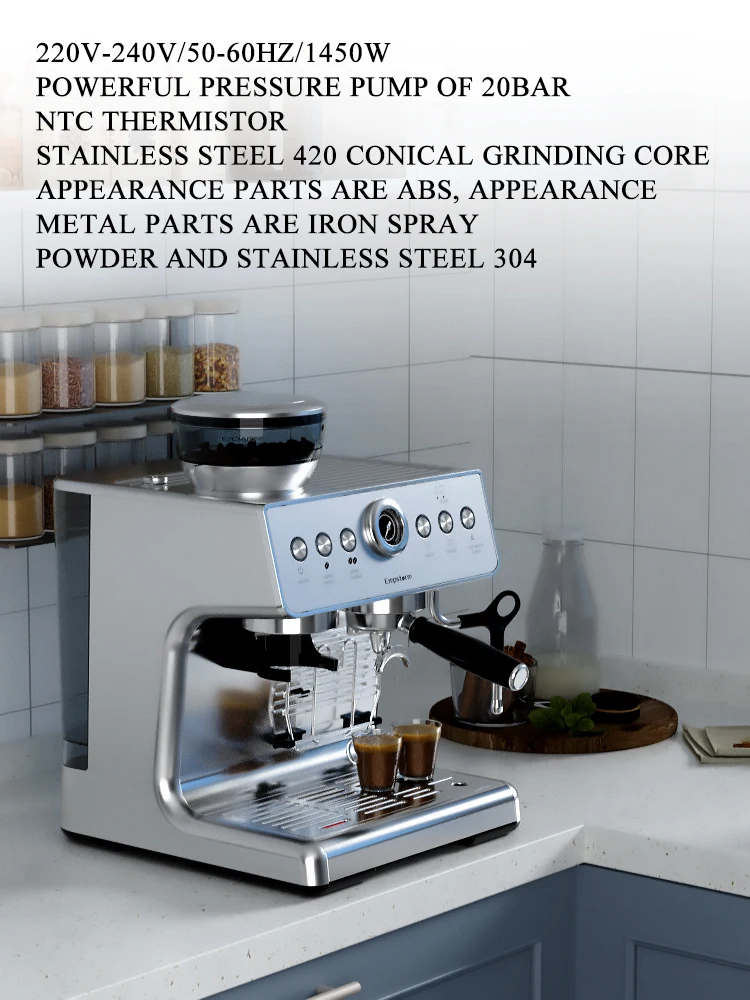 Empstorm Professional  turkish  espresso coffee grinder machine 20 Bar automatic coffee machine for business