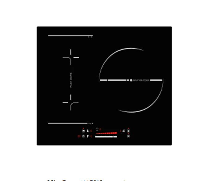 Hot sale Black Color Induction Cooker Ceramic Glass Plates with 3 burners