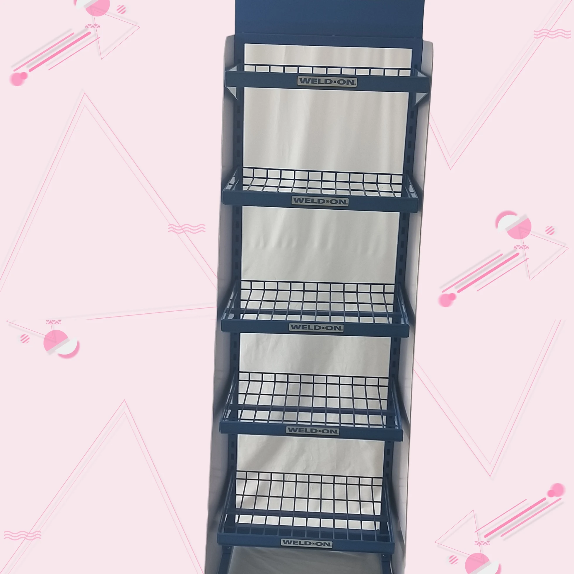 5 Lays Metal Wire Basket Candy Potato Chip Rack Snacks Display Stand for Market