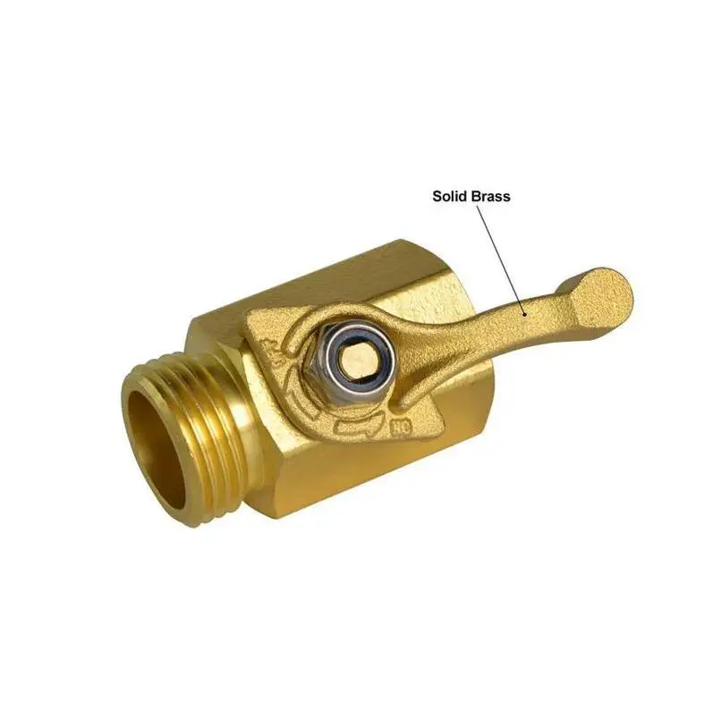 Brass Ball Valve Pipe Fittings Safety Irrigation For Water Use Flow Control 3 Way Hydraulic Proportional Straight Valve