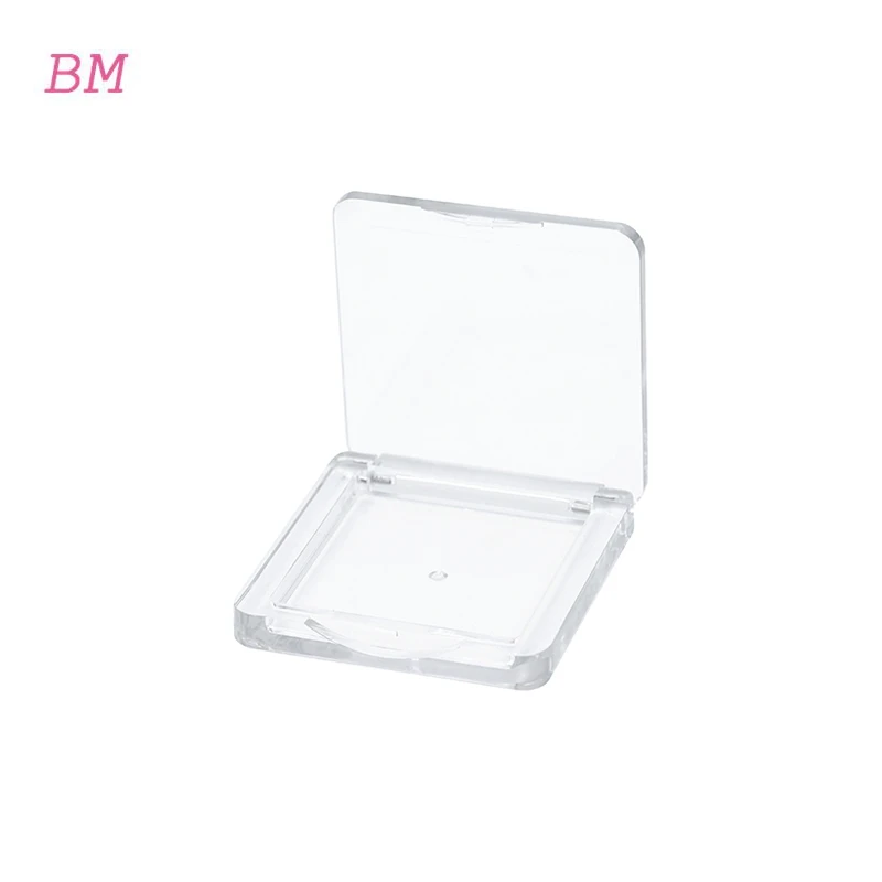 Empty Square Clear Cosmetic Eyeshadow Packaging blush highlighter Compact Powder Case
