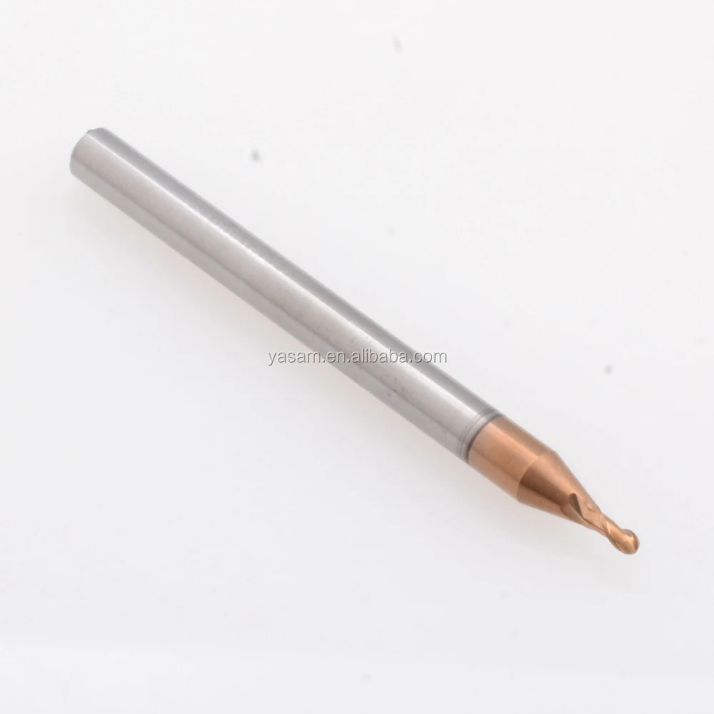 SLONS S100 for steel under 55HRC R0.5mm R0.75 R1mm R1.25 R1.5 R2 CNC milling cutter Tungsten solid carbide ball nose end mill