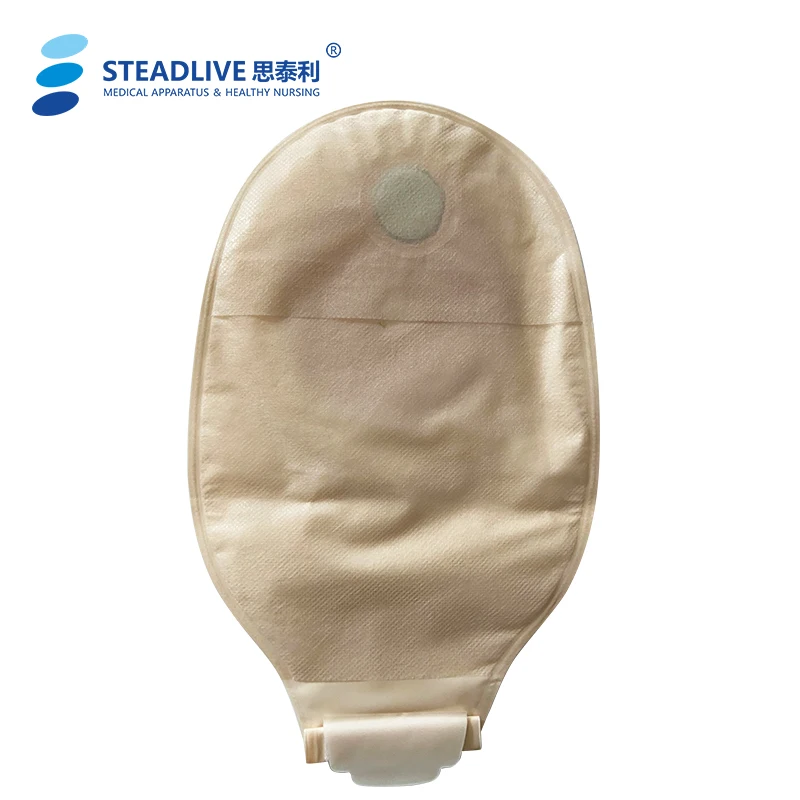 Drainable One Piece Disposable Ostomy Cover Type Incontinence Colostomy Bag with PE Clip