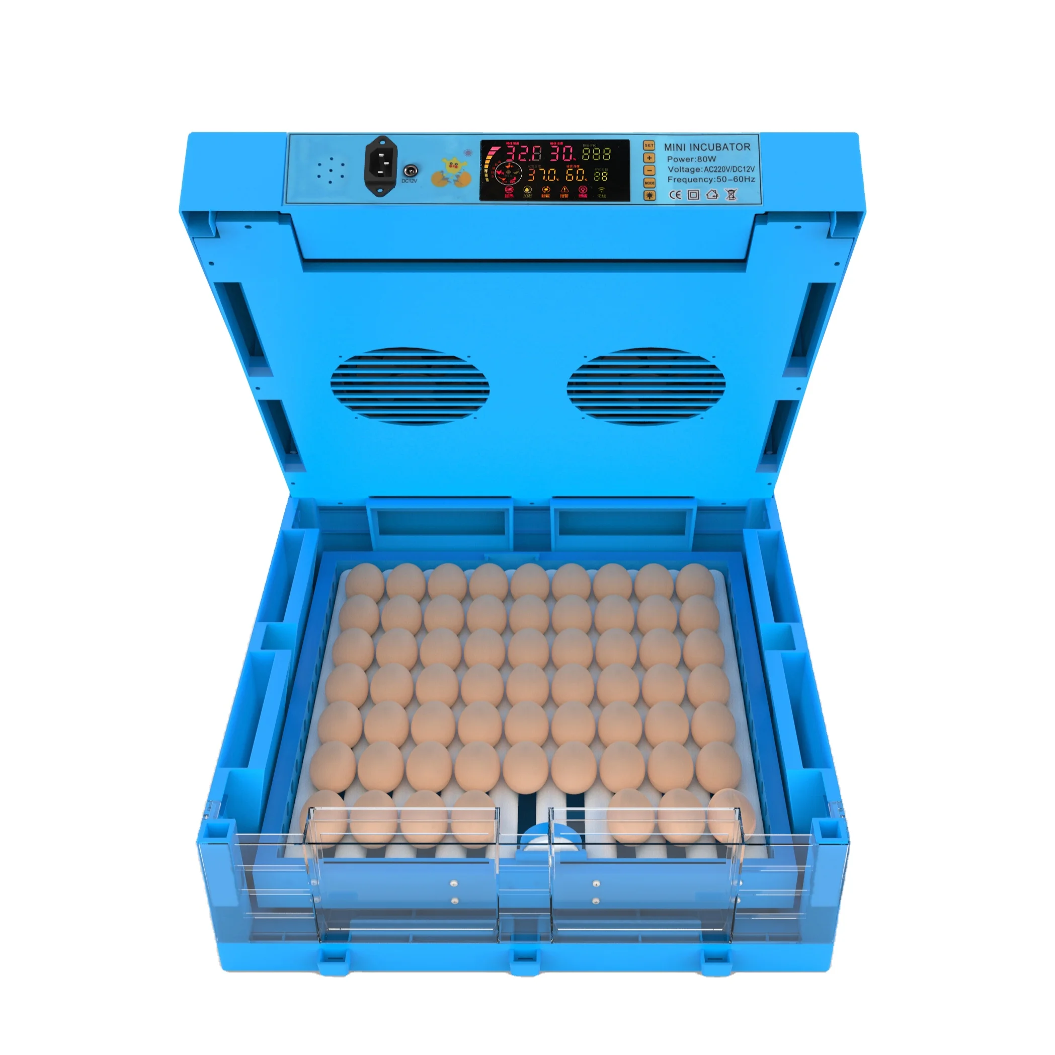 3 Layers 192 Capacity Chicken Duck Goose Quial Pigeon Automatic Egg Incubator