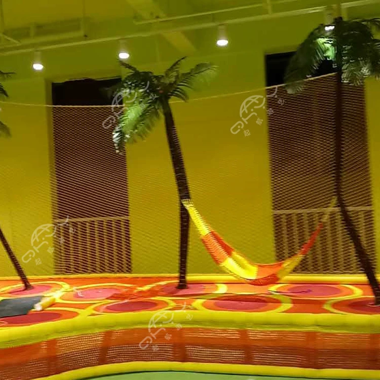 
kids Yoyo Island Swing Nets Tribe Colorful Climbing Rope Netting Cheerful Soft Play for baby swing 