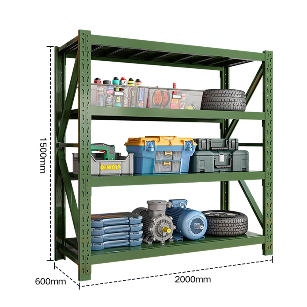 Light Duty Metal Shelving Rack  Garage Home Storage 4 Shelves Shelf Shelving Unit