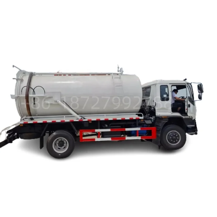 Japan Brand  Cheap Price 1suzu 12CBM 4X2 Used new italy pump Vacuum Sewage toilet liquid Suction Trucks For Sale