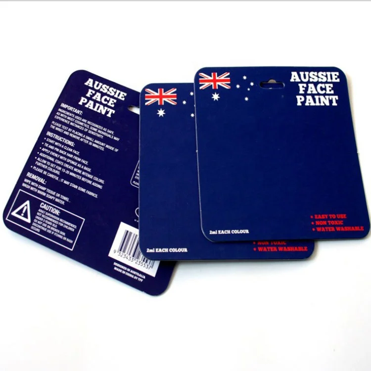 Изготовленные На Заказ высококачественные картонные товары, блистерная бумага, упаковочная заголовочная карточка, картонная упаковка для рисования, подвесная блистерная карточка, печать