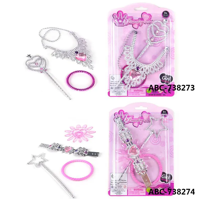 Игрушки принцессы нарядные туфли и ювелирные изделия Бутик для девочек притворный игровой набор модные аксессуары короны ожерелья кошельки кольца