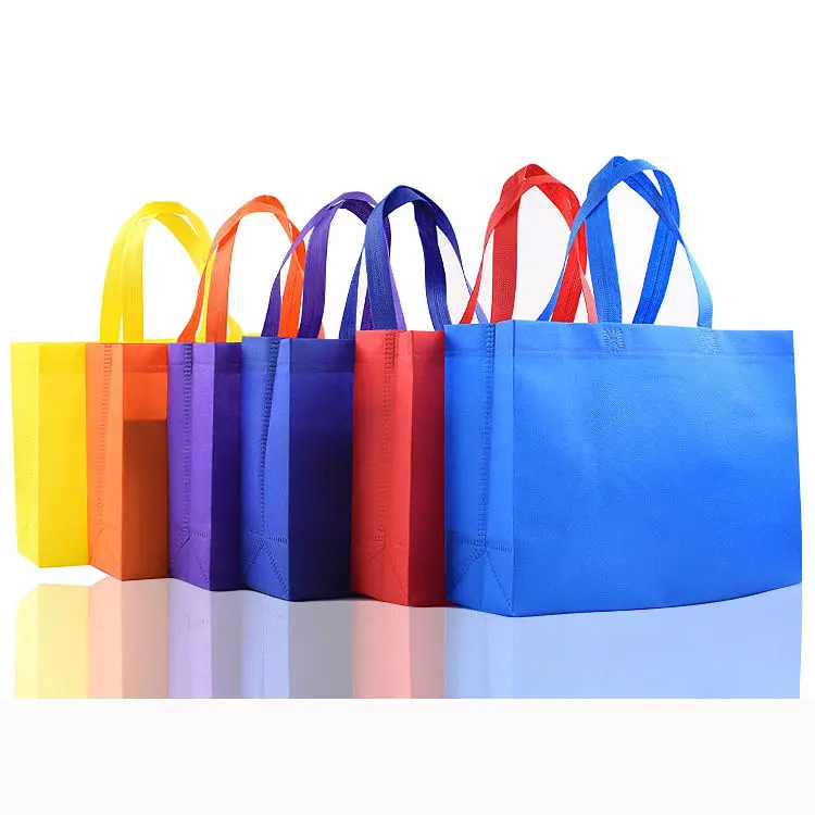 Heat Sealed Bag Non Woven Promotional Reusable Rpet Non Woven Shopping Bag With Custom Logo