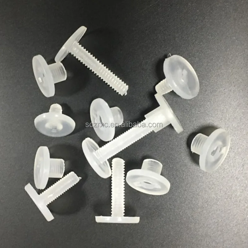 Hot Sale Plastic Binding Screw Clear polypropylene Tornillos M5 Pan Head PP Chicago Transparent Plastic Rivets Tornillos
