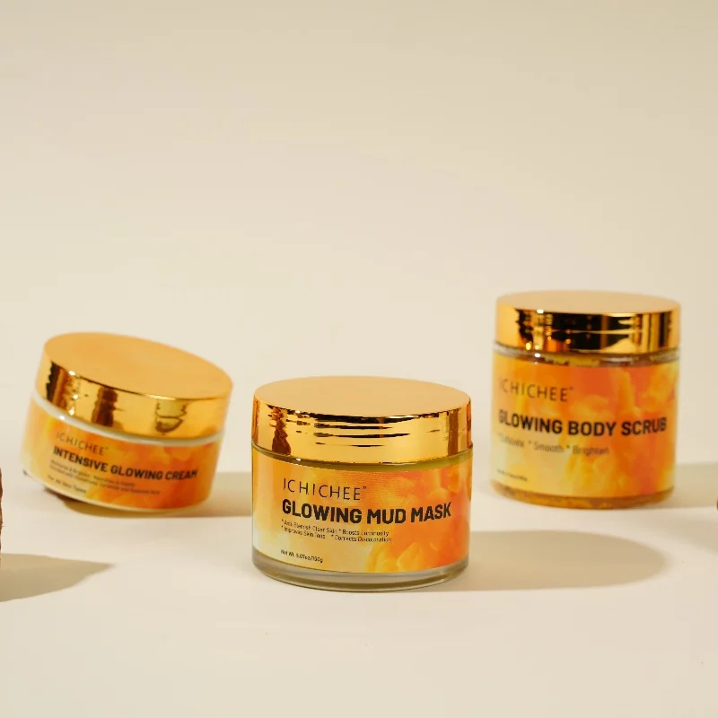 Private Label Whitening Skin Care Set Brightening Cream Cleansing Pore Exfoliation Mask Natural GrowingTreatment Set