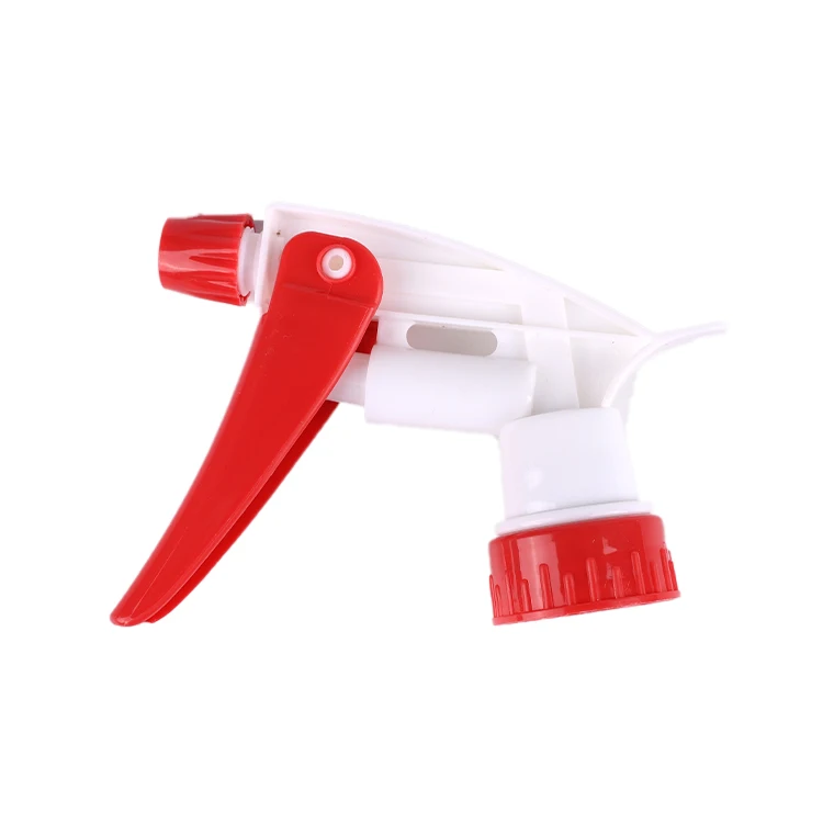 28/400 Red White Plastic Trigger Hand Pump Water Trigger Sprayer With Professional Non Spill