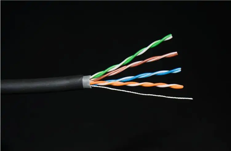 Высококачественный UTP Cat5e Cat6 Lan-кабель RJ45 24AWG наружный водонепроницаемый сетевой кабель