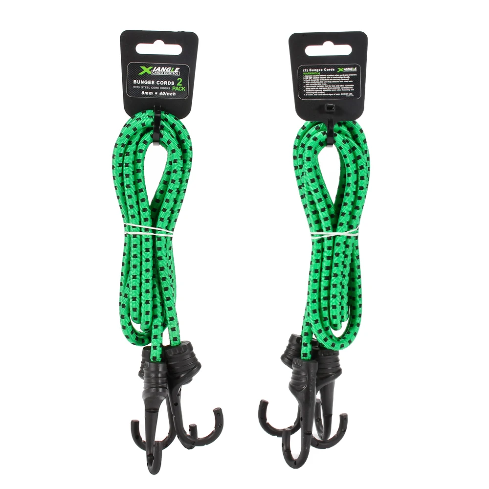 2Pk 8mm Heavy Duty Bungee Cord for Bikes Bungee with Hooks for Sale