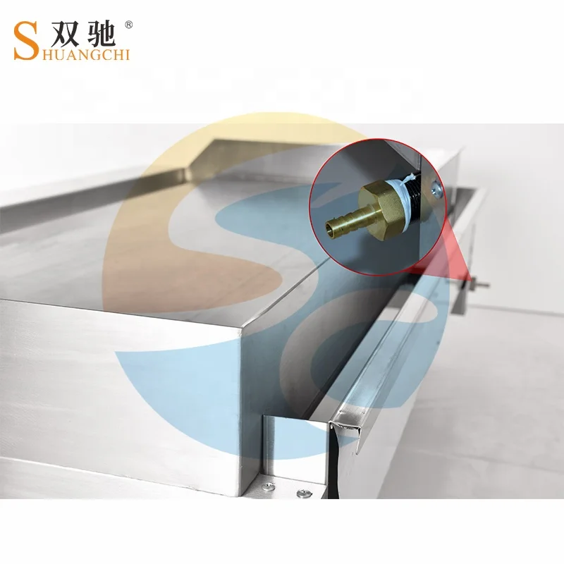 Shuangchi commercial kitchen equipment 60 inch grill thermostat control stove gas cooker teppanyaki frying pan gas griddle