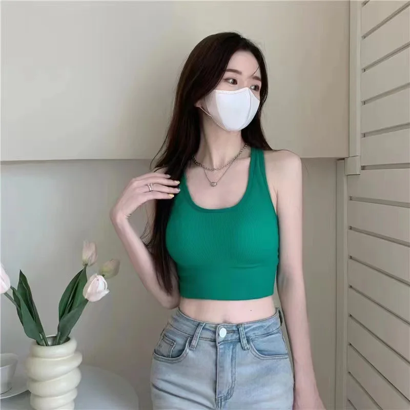 High Quality Solid Color Yoga Fitness Bra U-neck Wire Free Comfortable Breathable Bra For Women