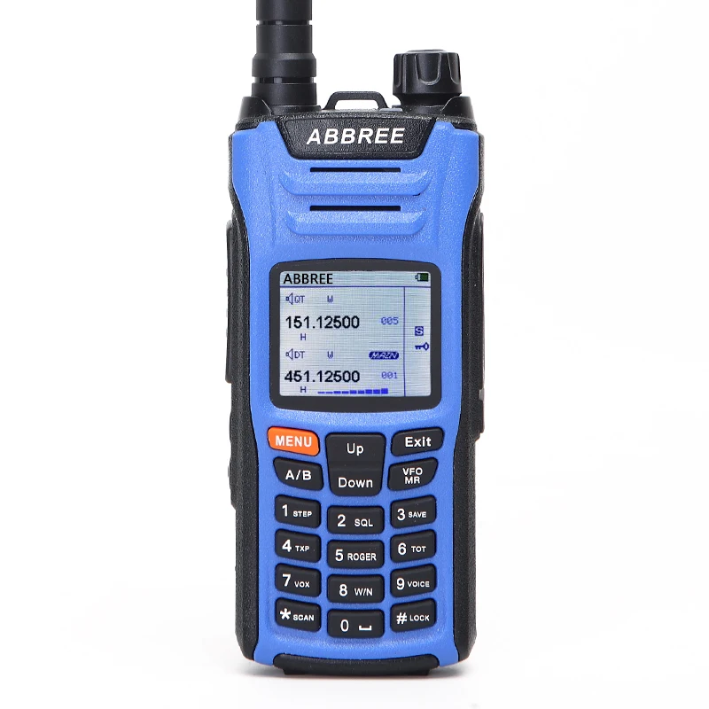 Лидер продаж ABBREE AR-F6 125-560 МГц 6-полосный ЖК-дисплей в режиме ожидания DTMF VOX SOS портативная двухсторонняя рация