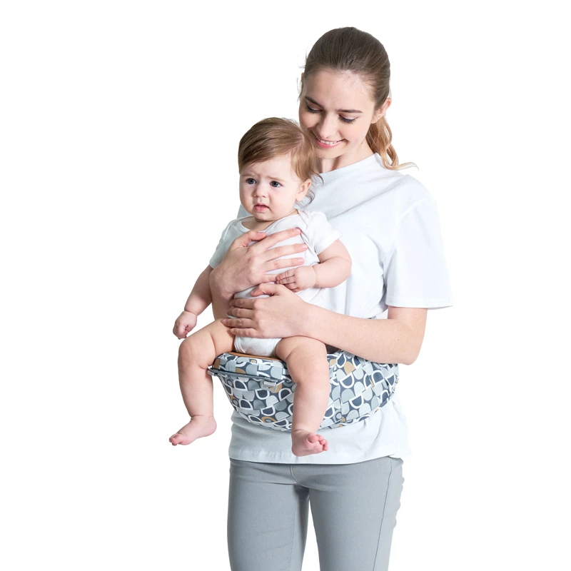 2022 Hot Sales Adjustable Polyester Foldable organic Comfortable Lightweight baby sling carrier wrap hip seat for strollers