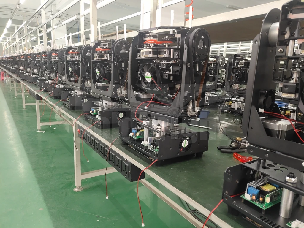 Rainbow Effect Sharpy 380W Moving Head Beam Light 17 gobos + 13 colors with 16+48 facet prism in both directions stage lighting