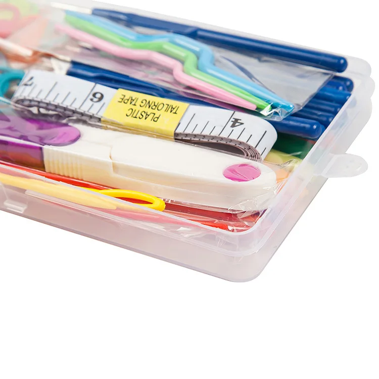 Multicolor Knitting Needles crochet hook set Mixed Metal Hook Crochet Template Kit Tool Band DIY Crafts