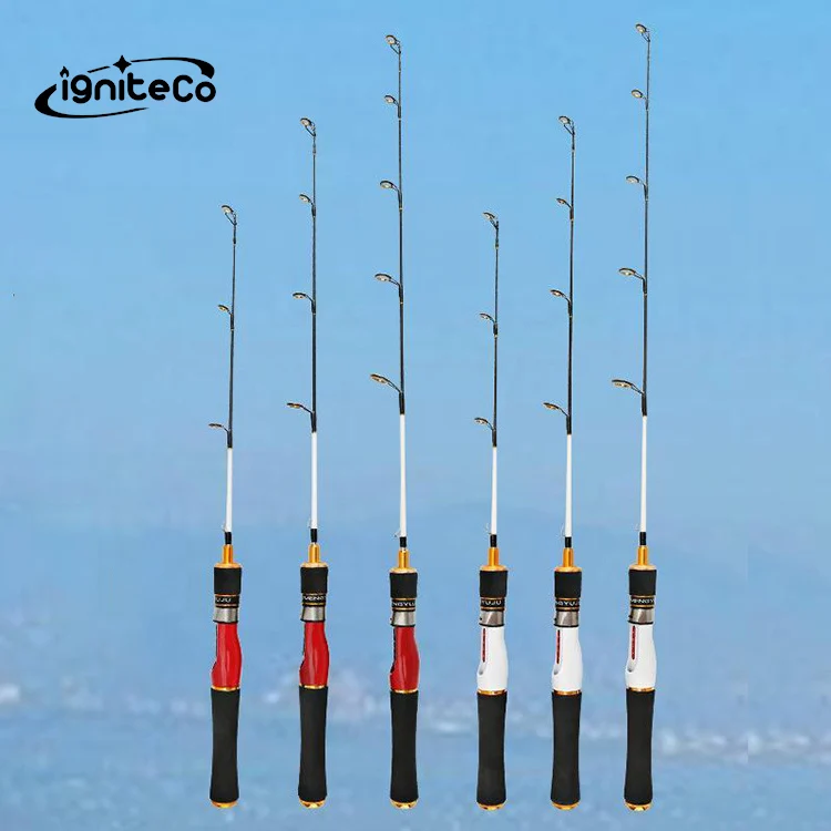 Factory custom Portable cheap fiberglass fishing ice rods