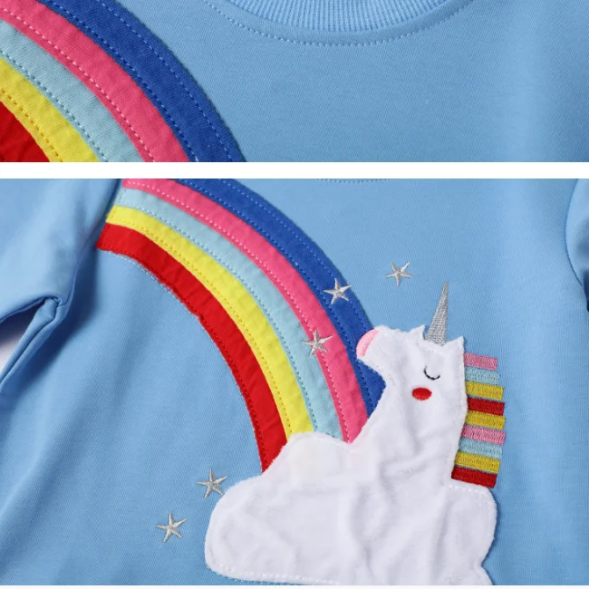 
PHB 40486 cartoon design fashion fall long sleeve girls overall dress 