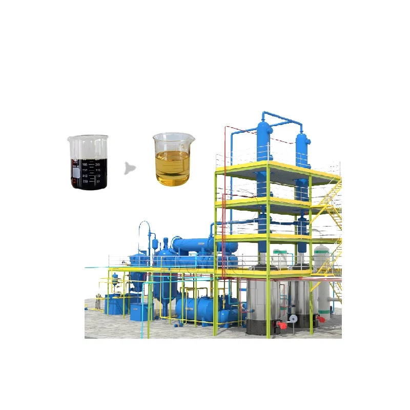 DOING high grade large capacity waste oil refinery refining machine equipment for sale Used engine oil distillation machine
