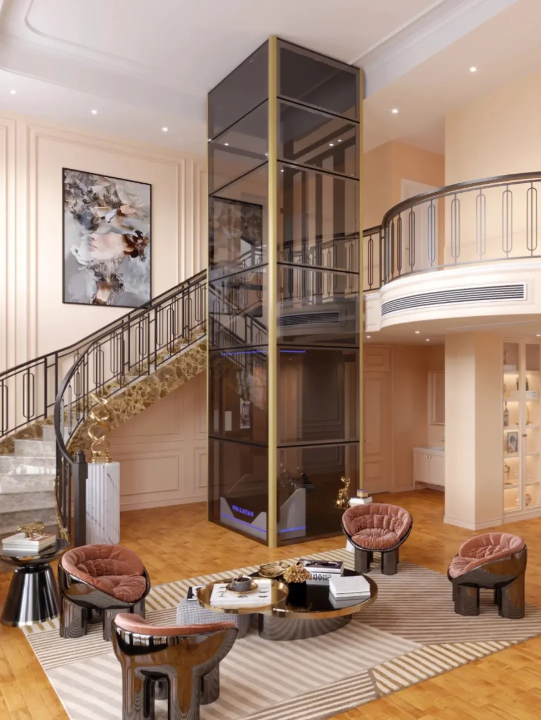 High-end Villa lift luxury elevator household with many sizes